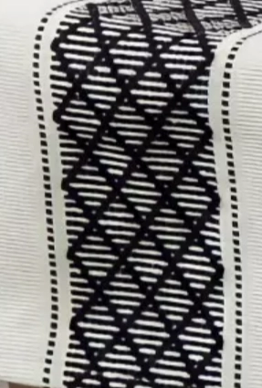 CAMINO DE MESA MEDIDA 37X180CM TEJIDO BORDADO POLIESTER NEGRO1 - 3