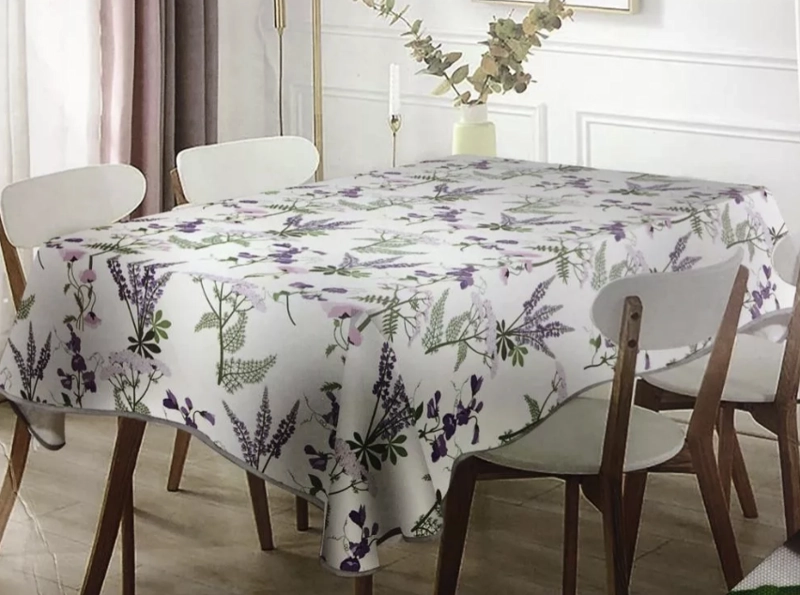 MANTEL TELA DISEÑO LAVANDA 140X240CM - 1