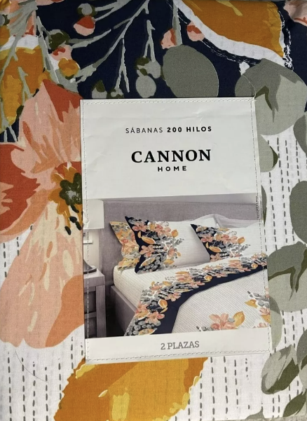 SÁBANAS RIQUI EC CANNON 1.5 PLAZAS 200 HILOS AMARILLO - 3