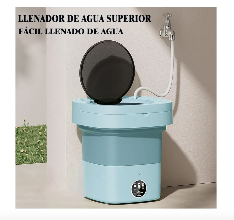 MINI LAVADORA RIQUI PORTATIL PLEGABLE CENTRIFUGADO ROPA PEQUEÑA. - 6