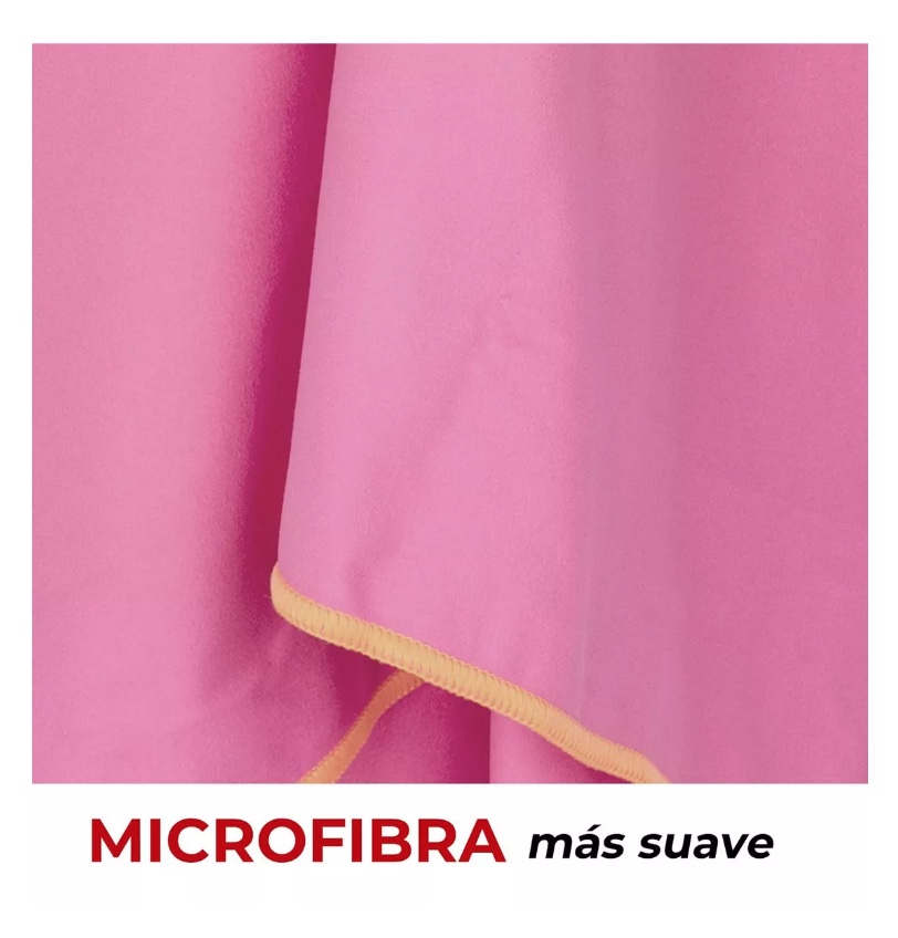 Toalla Microfibra Set 3 Fitnics Secado Rapido +estuche Viaje - 3