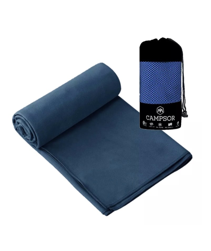 Toalla De Microfibra Camping Secado Rapido Portatil 80x160cm - 1