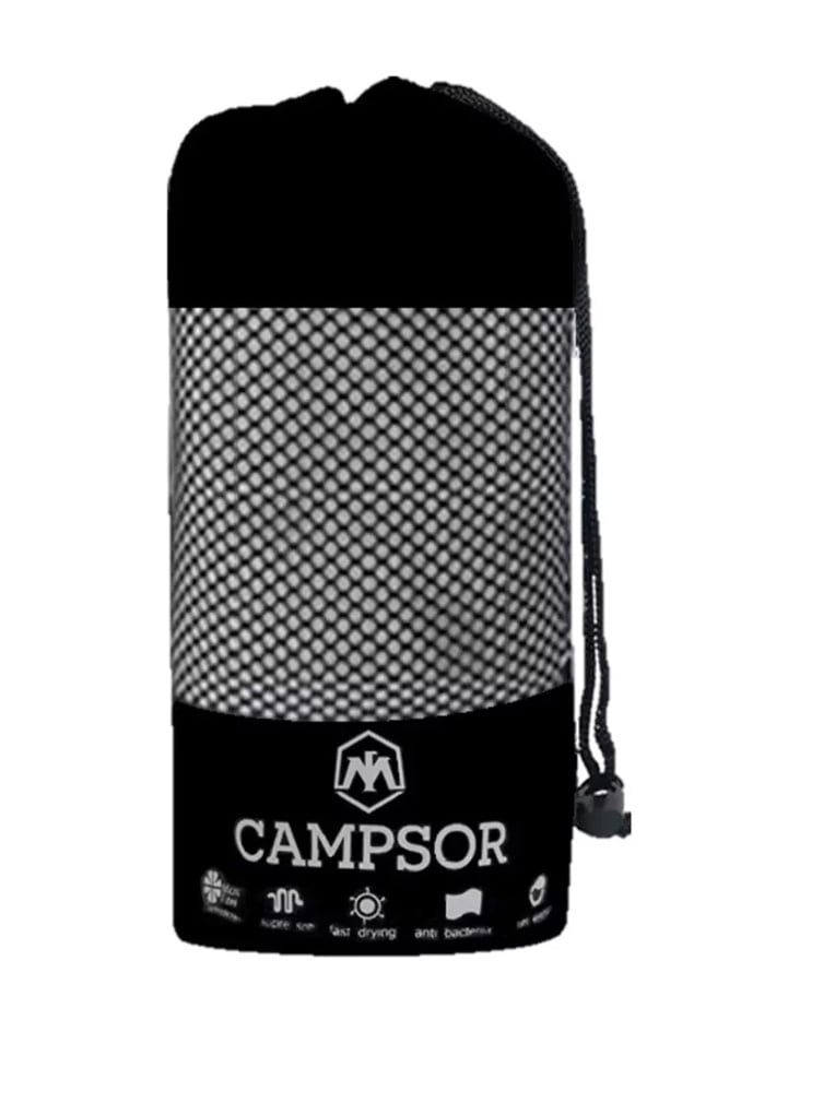 Toalla De Microfibra Camping Secado Rapido Portatil 80x160cm Color Gris - 3