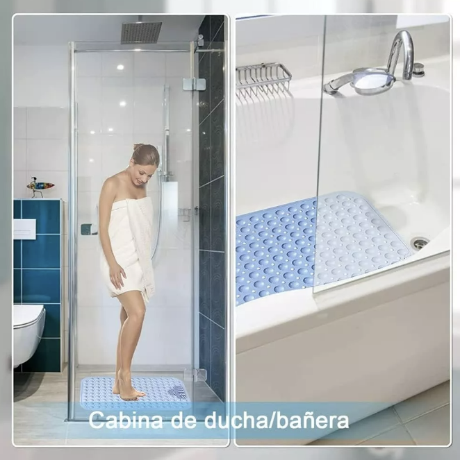 PISO DE GOMA ANTIDESLIZANTE TINA DUCHA ALFOMBRA BAÑERA CEPIL - 2
