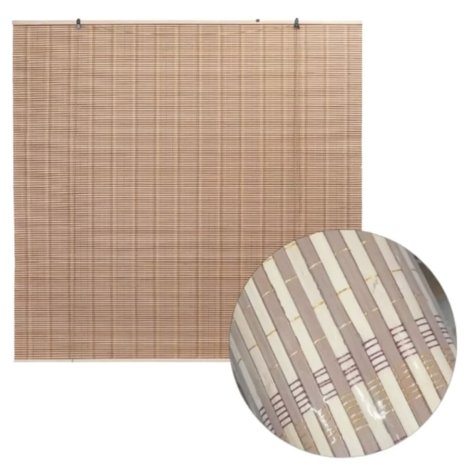CORTINAS BAMBÚ O PERSIANAS DE FIBRA NATURAL 90X120CM - 1