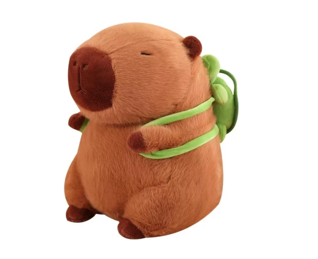CAPIBARA MOCHILA TORTUGA PELUCHE - 1