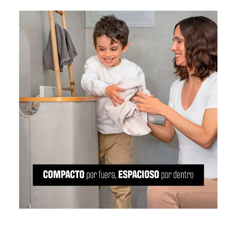 CESTA RIQUI CANASTO ROPA SUCIA PLEGABLE - 6
