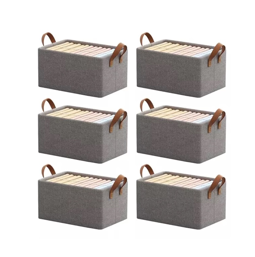 Set De 6 Cajas Organizadoras Plegables Closet Ropa - 1
