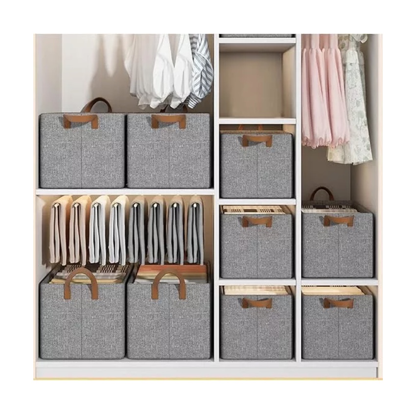 Set De 6 Cajas Organizadoras Plegables Closet Ropa - 3