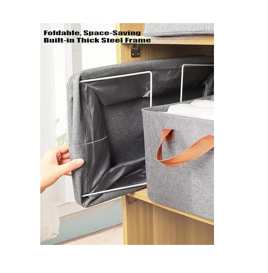 Set De 6 Cajas Organizadoras Plegables Closet Ropa - 6