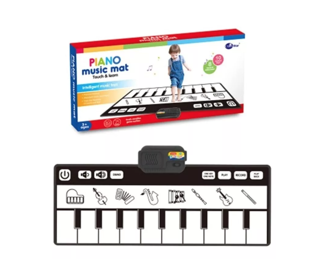 ALFOMBRA RIQUI PIANO MUSICAL ELECTRÓNICA BEBÉ TACTO CON PIE - 1