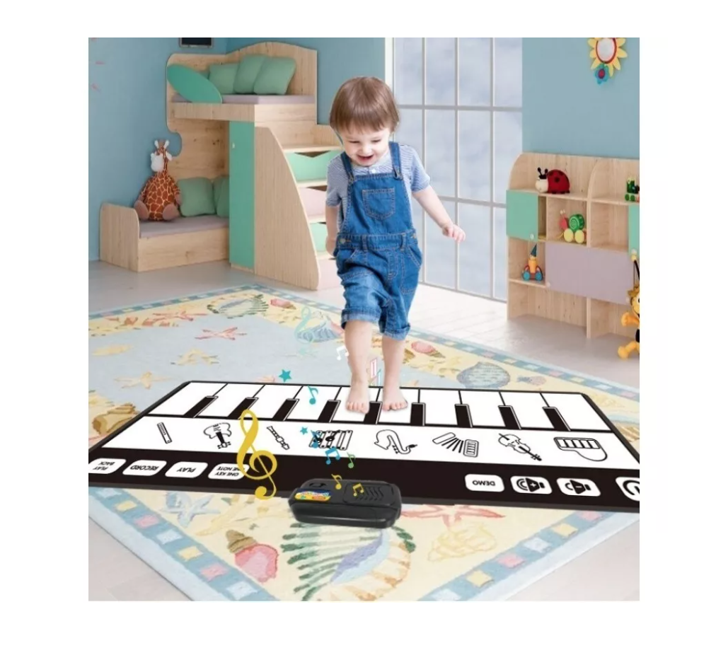 ALFOMBRA RIQUI PIANO MUSICAL ELECTRÓNICA BEBÉ TACTO CON PIE - 4