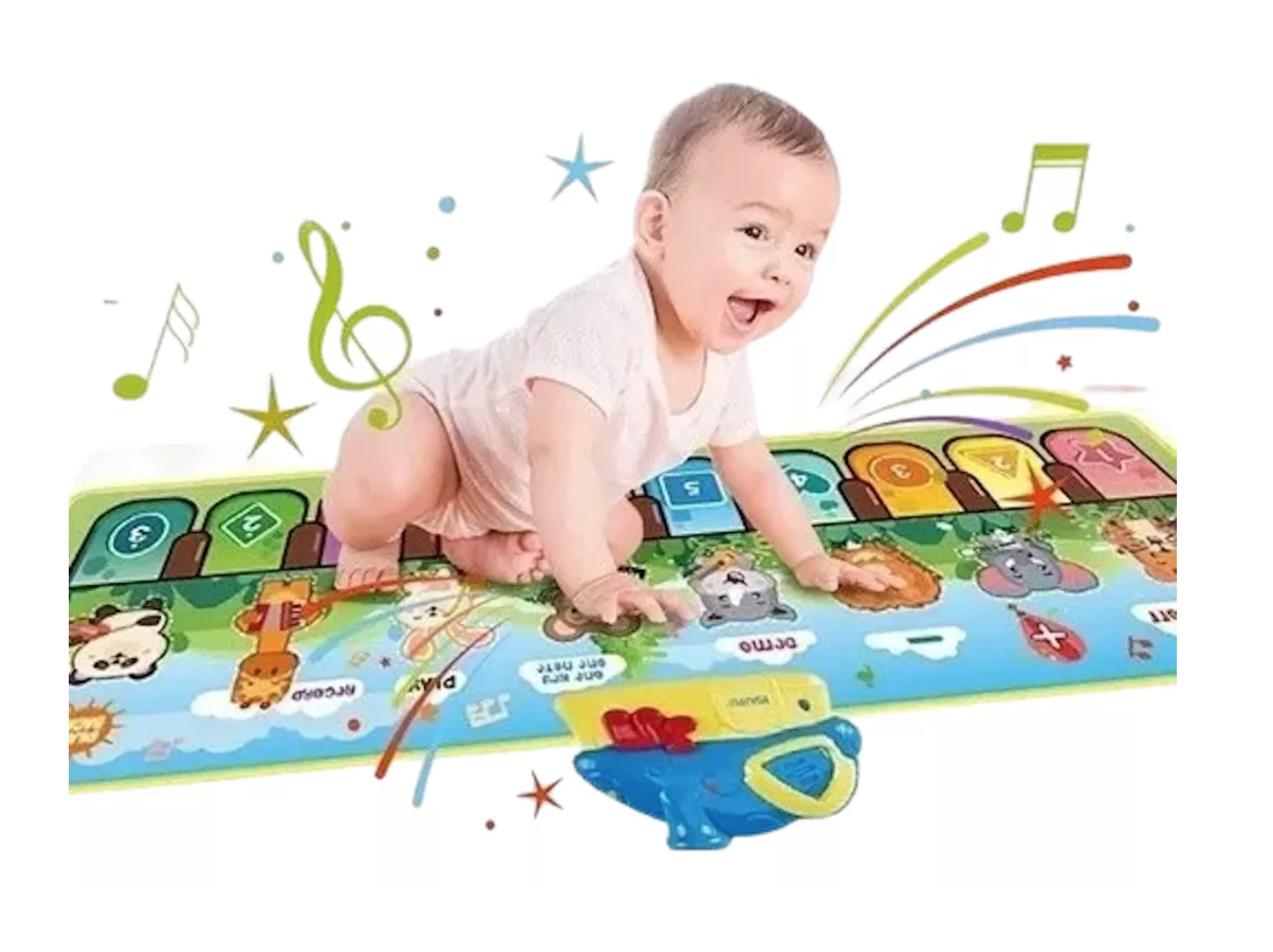 JUGUETE MAT PIANO RIQUI MÚSICAL NIÑOS ANIMAL PIANO MUSIC MAT - 1