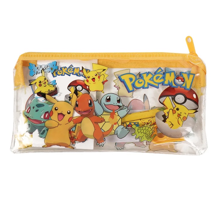 ESTUCHE CON ACCESORIOS RIQUI DE PIKACHU POKEMON NIÑOS - 3