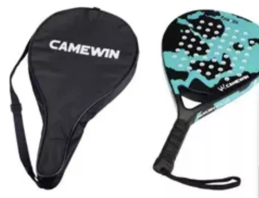 PALA PADEL RIQUI FIBRA DE CARBONO HÍBRIDO 38MM + BOLSO DEPORTE - 2