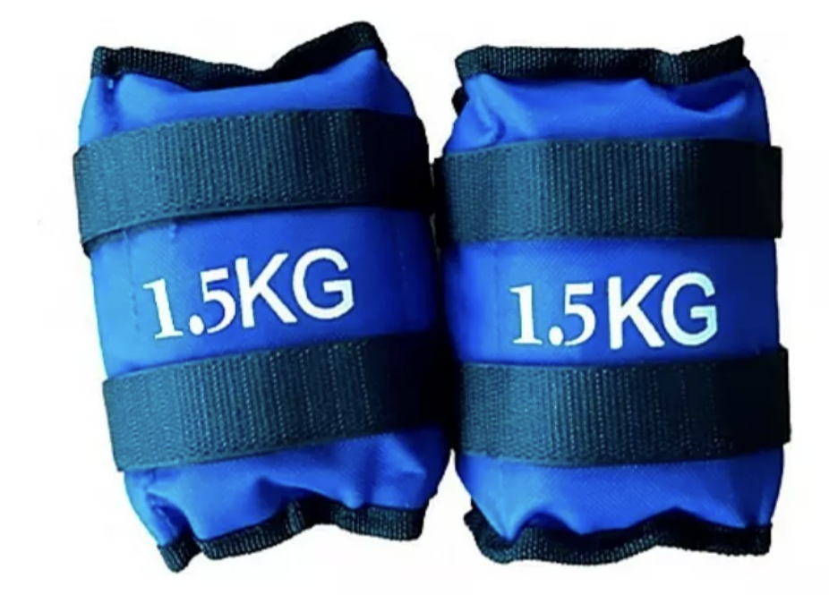 PESAS DE TOBILLO RIQUI NYLON O MUÑECA 1,5KG C/U - 1