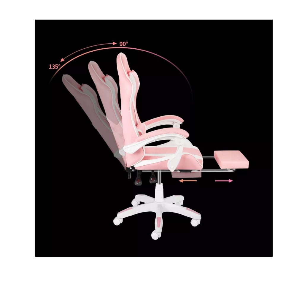 SILLA GAMER ERGONÓMICA PROFESIONAL CON REPOSAPIÉS - 3