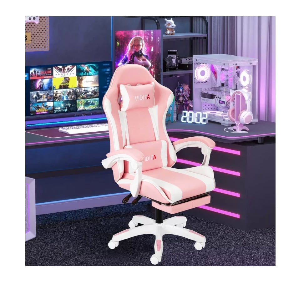 SILLA GAMER ERGONÓMICA PROFESIONAL CON REPOSAPIÉS - 6