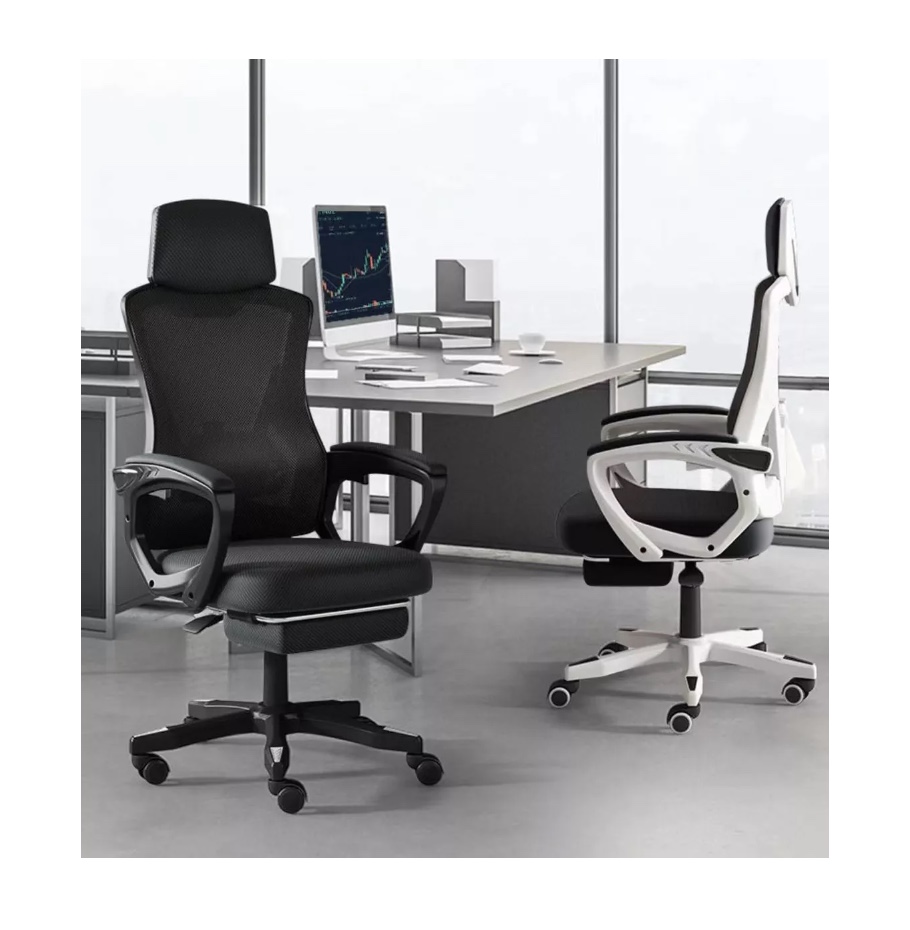 SILLA DE OFICINA EJECUTIVA GAMER CON REPOSA PIE RECLINABLE - 3