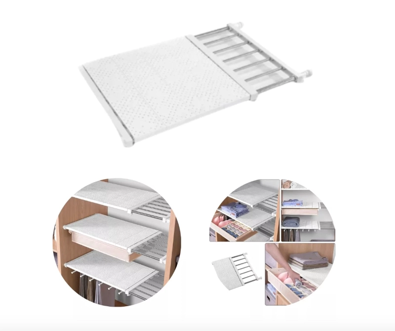ESTANTE ADAPTABLE PARA CLOSET ALMACENAMIENTO ORGANIZADOR - 1