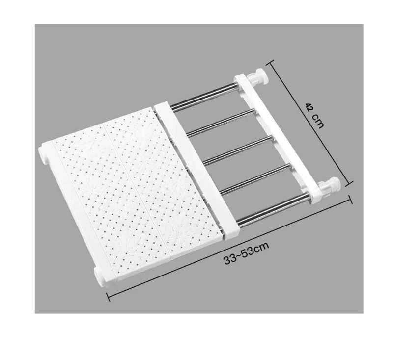 ESTANTE ADAPTABLE PARA CLOSET ALMACENAMIENTO ORGANIZADOR - 5