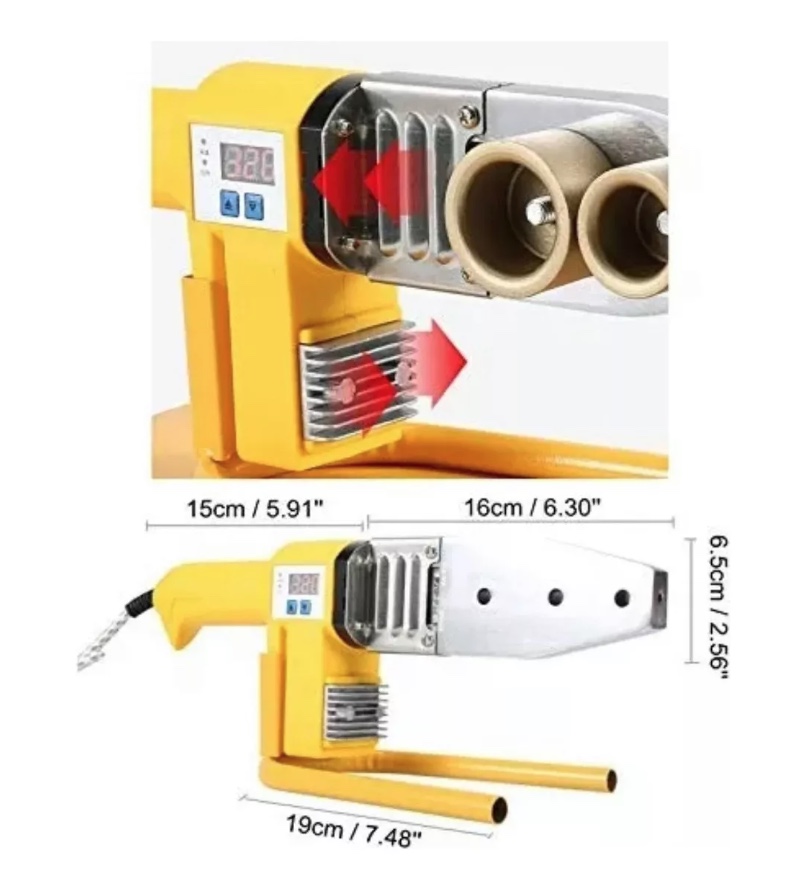 MÁQUINA TERMOFUSIÓN 1000W 220V PPR 20-63MM - 6