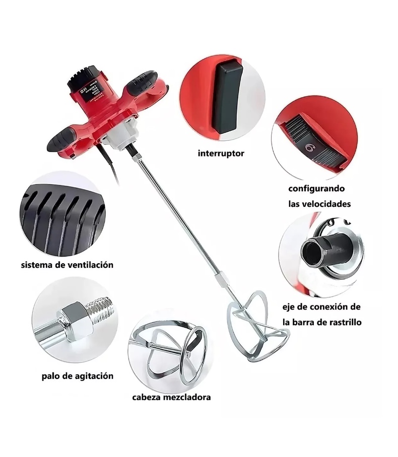 MEZCLADOR DE CEMENTO ELÉCTRICO 220 2500W - 3