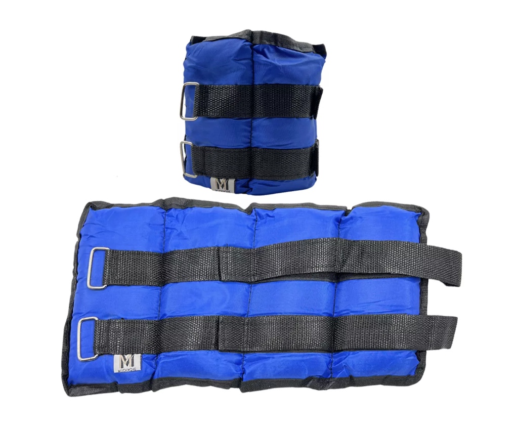 PAR DE PESAS RIQUI NYLON TOBILLERA Y MUÑECA 2KG C/U (TOTAL 4KG EL PAR) - 2