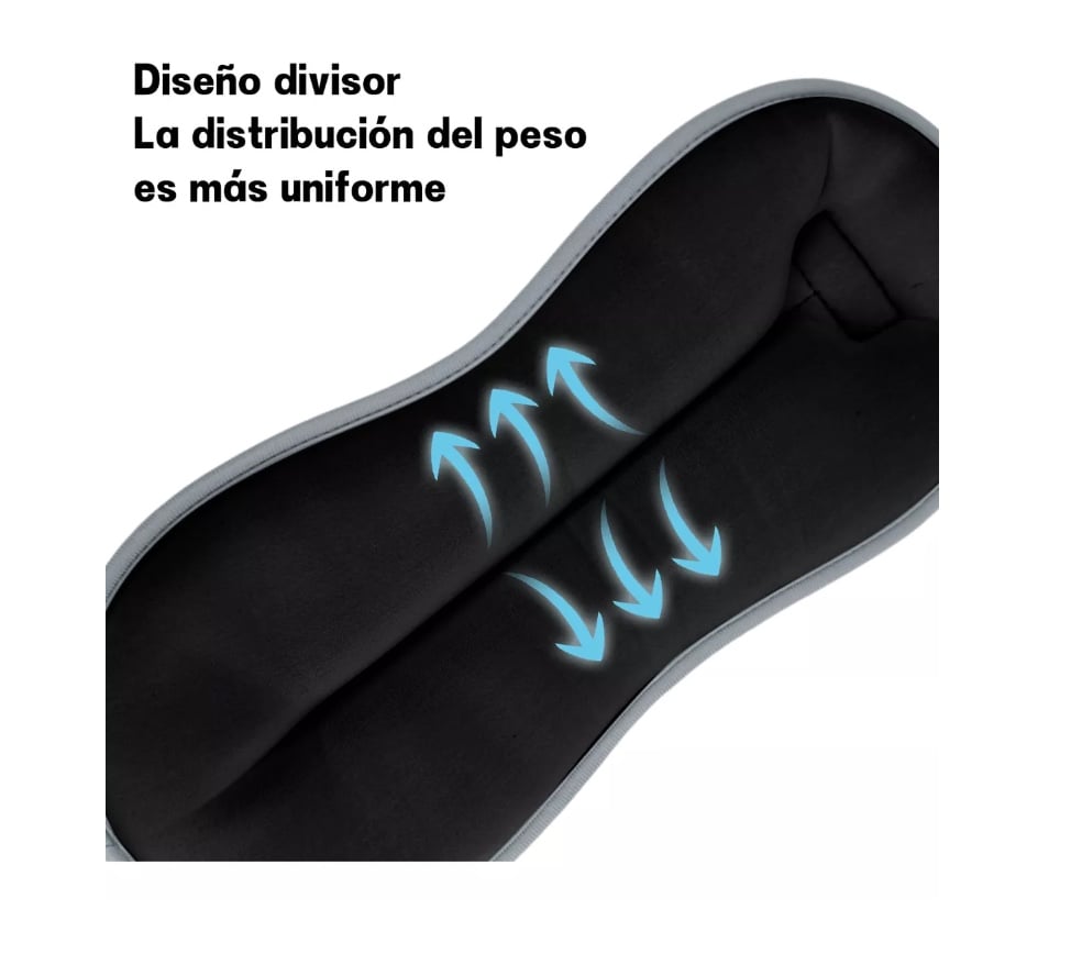 PAR DE PESAS RIQUI HIERRO TOBILLERA Y MUÑECA 3KG C/U (TOTAL 6KG EL PAR) - 5