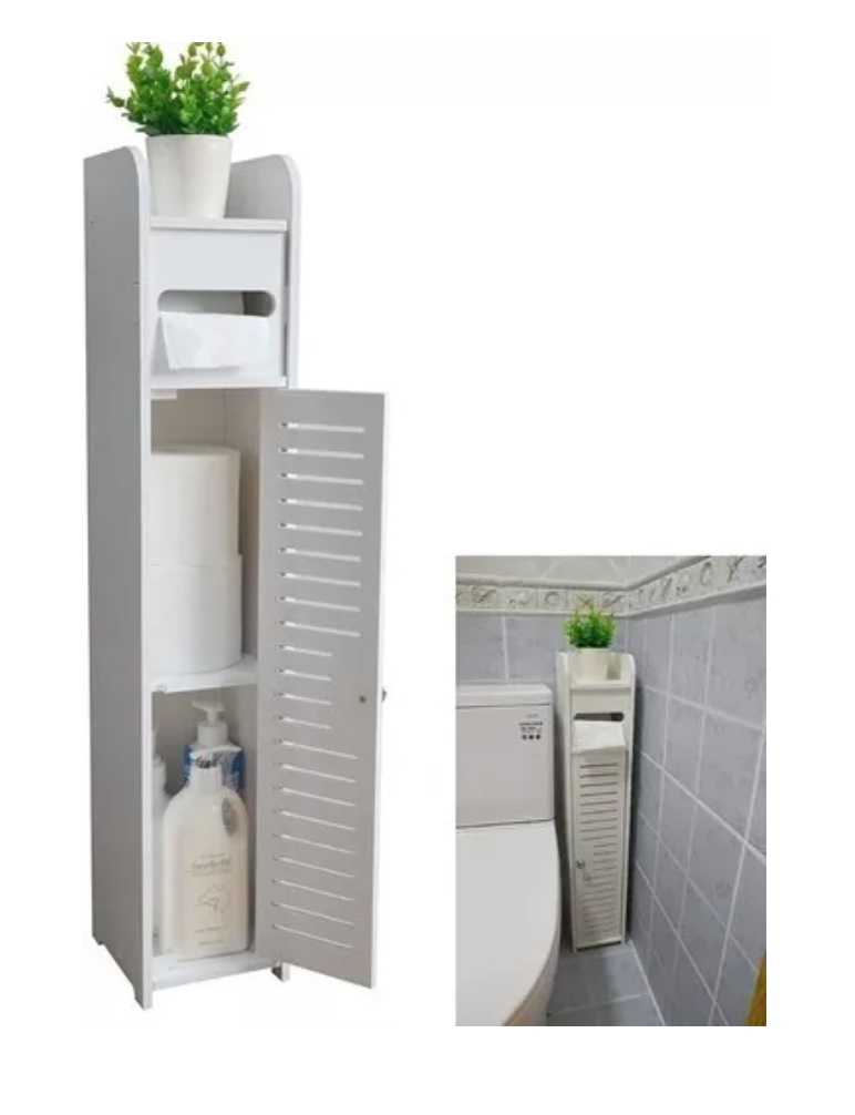 ESTANTE BAÑO RIQUI FEDERICO LAVANDERIA ORGANIZADOR BLANCO - 1