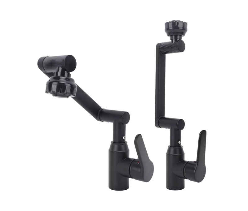 LLAVE LAVAMANOS RIQUI MONOMANDO GIRATORIA 360 ACERO INOXIDABLE - 3
