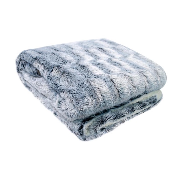 MANTA RIQUI SHERPA RABBIT PALERMO 150 X 130 CM AZUL PETROLEO - 3