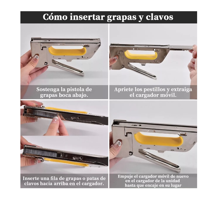 ENGRAPADORA RIQUI PARA TAPICERIA MÁS CINCO CAJAS DE CORCHETES - 6