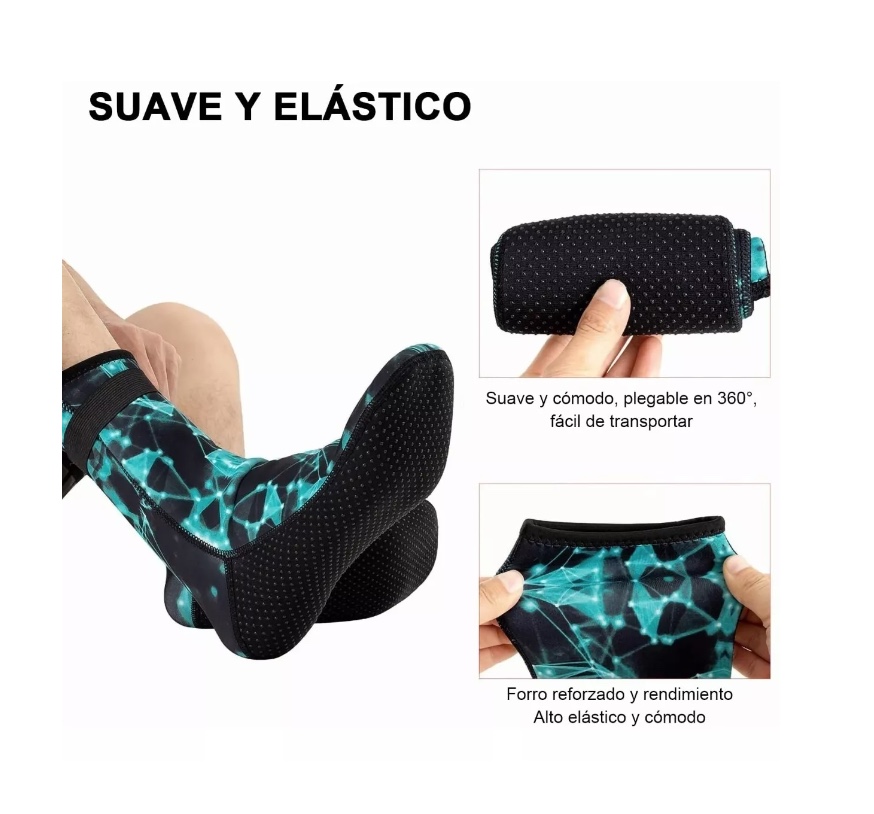 CALCETINES BUCEO 3MM UNISEX RIQUI SILICONA BOTAS AGUA ZAPATOS TÉRMICO NEOPRENO - 2