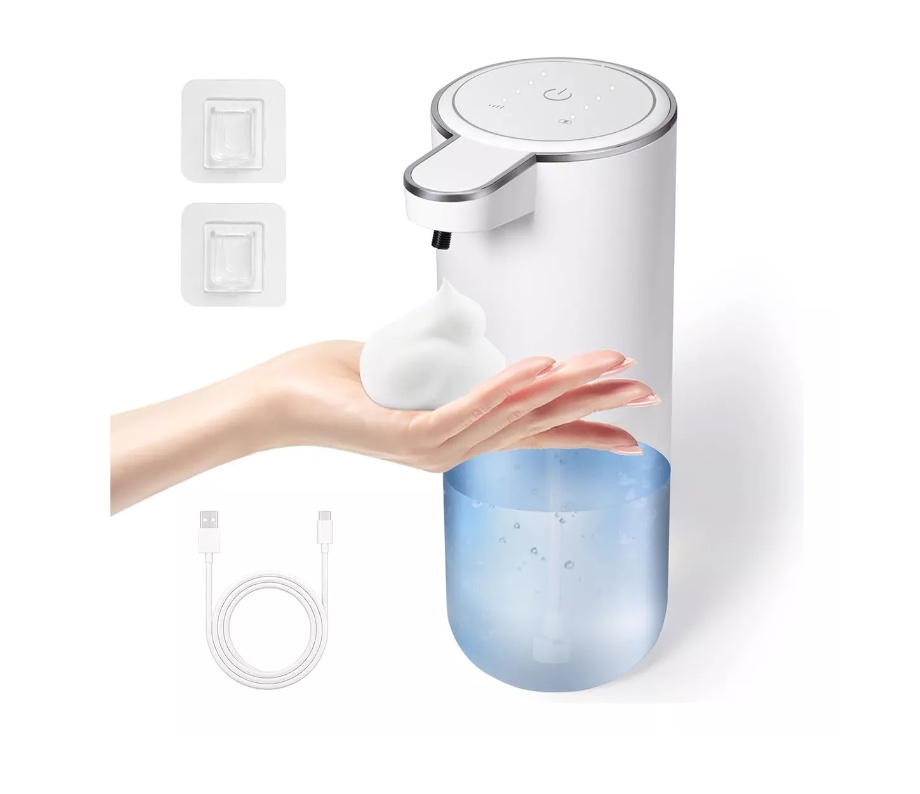 DISPENSADOR JABON AUTOMATICO INTELIGENTE CARGA USB+4 MARCHAS - 1