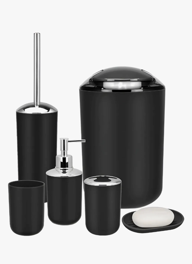 Juego Accesorios Set De Baño 6 Piezas Inoxidable - 1
