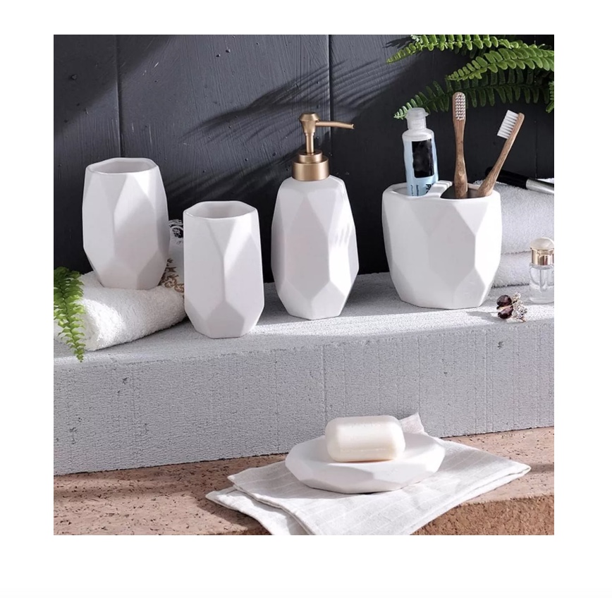 SET PARA BAÑO DE 5 PIEZAS CERAMICA - 2