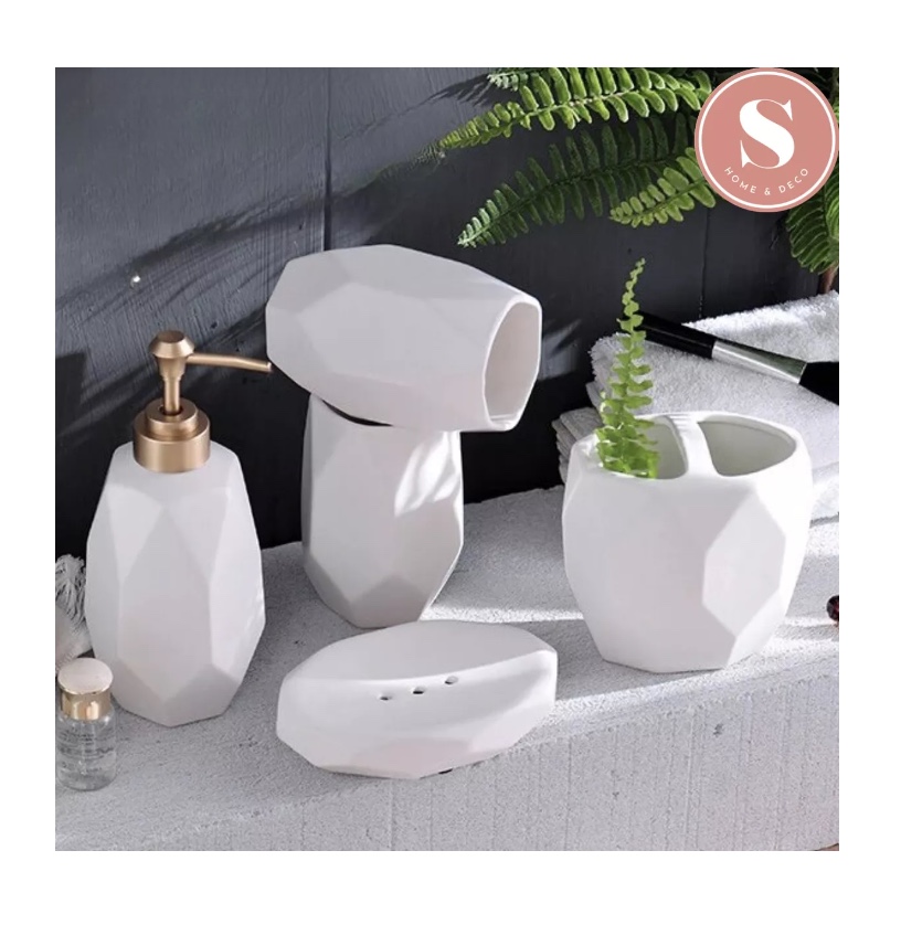 SET PARA BAÑO DE 5 PIEZAS CERAMICA - 7