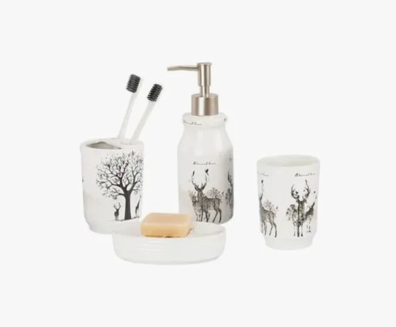 Set Para Baño De 5 Piezas Ceramica - 1