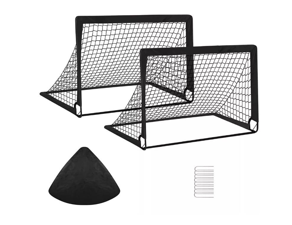 SET RIQUI DE 2 ARCOS FUTBOL PLEGABLES CON BOLSA DE TRANSPORTE - 2