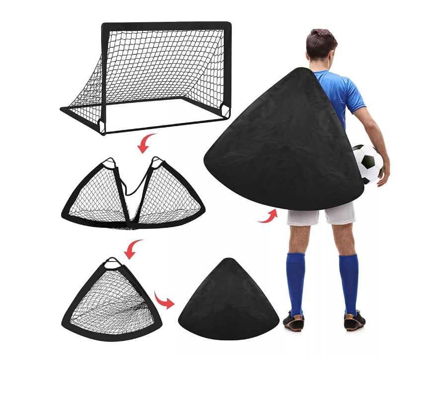 SET RIQUI DE 2 ARCOS FUTBOL PLEGABLES CON BOLSA DE TRANSPORTE - 4
