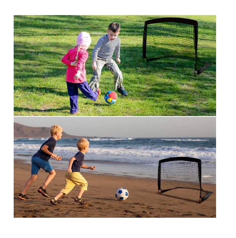 SET RIQUI DE 2 ARCOS FUTBOL PLEGABLES CON BOLSA DE TRANSPORTE - 6