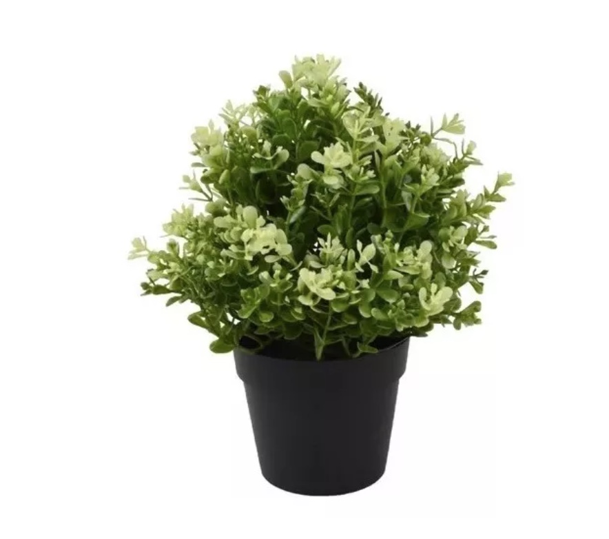 PLANTA MILÁN ARTIFICIAL MACETERO DECORACIÓN HOGAR 23CM - 1