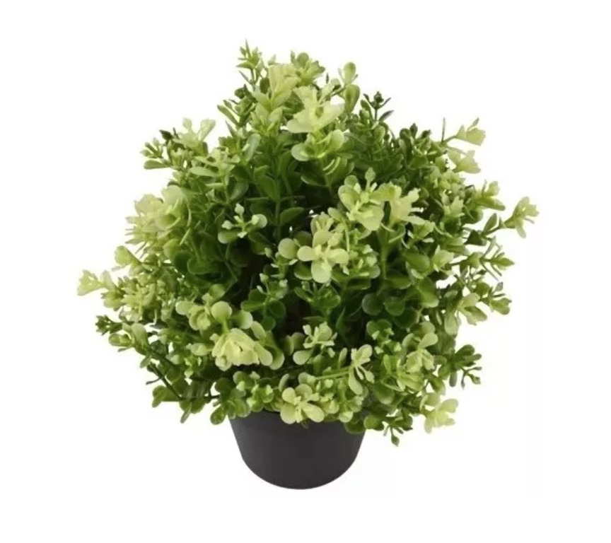 PLANTA MILÁN ARTIFICIAL MACETERO DECORACIÓN HOGAR 23CM - 2