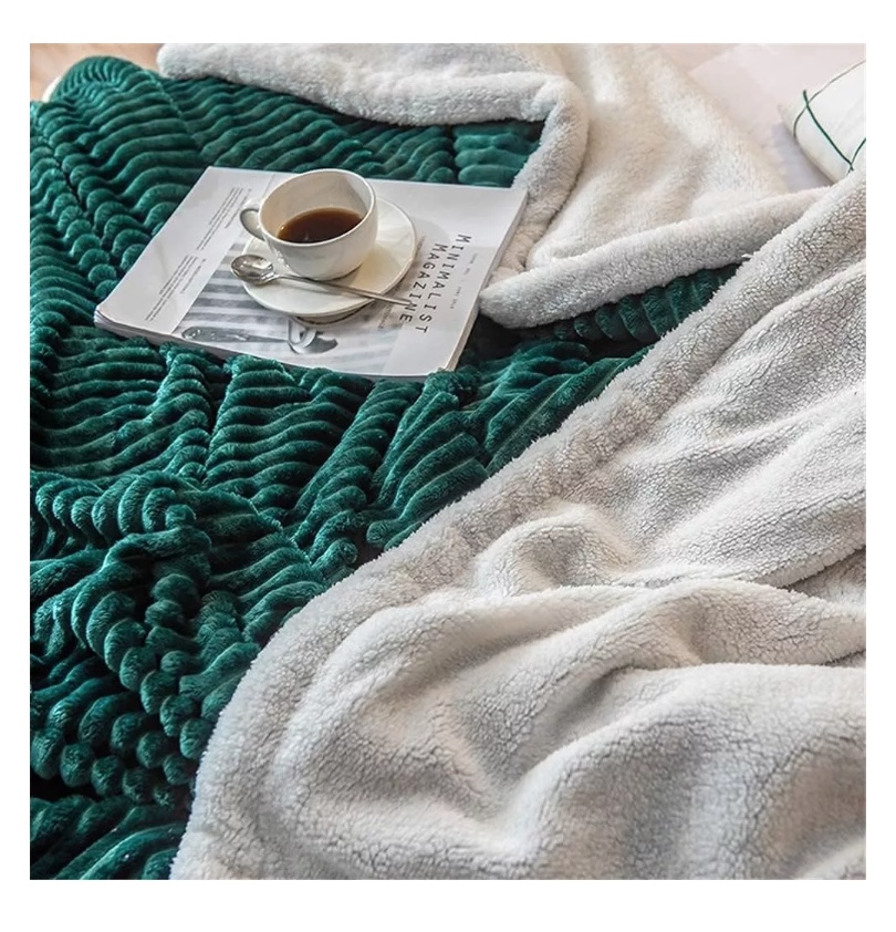 FRAZADA RIQUI CHIPORRO 230 X 200 CM MICROFIBRA VERDE - 4