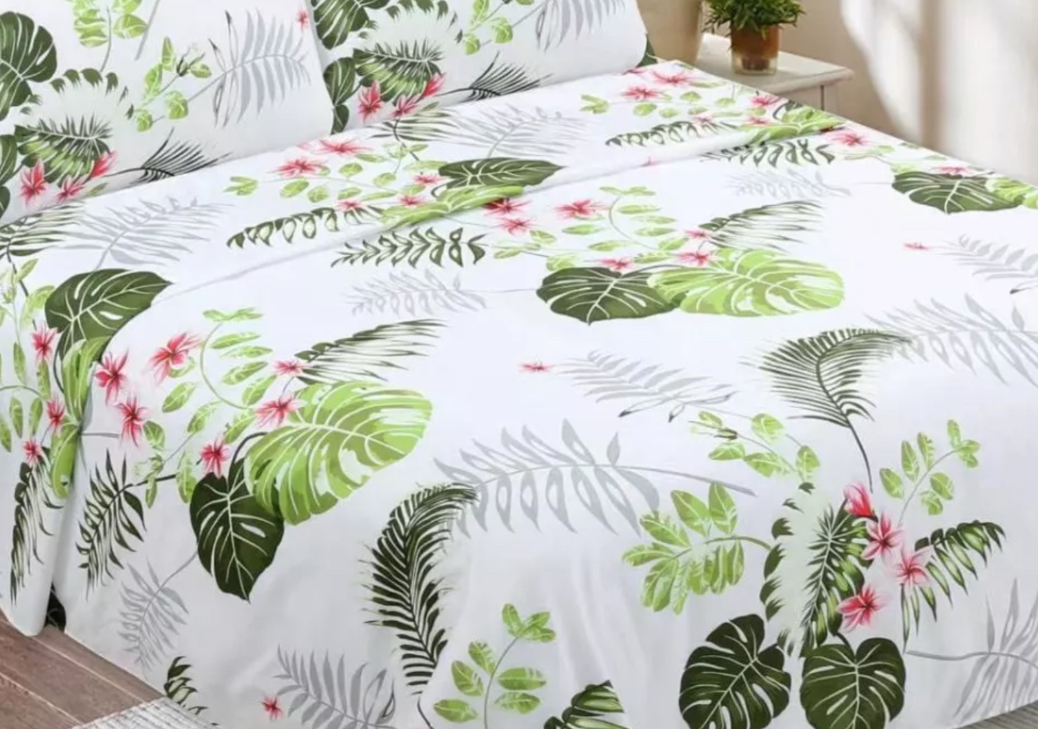 SÁBANAS RIQUI HOJAS 1.5 PLAZAS MULTICOLOR - 3