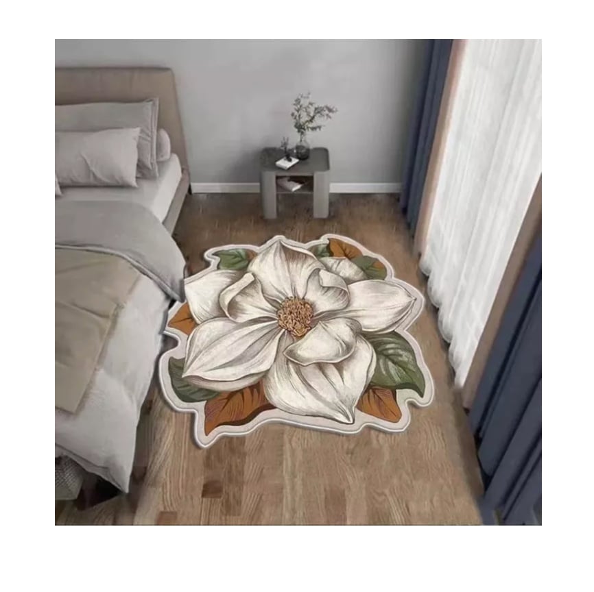 ALFOMBRAS RIQUI FORMA FLOR PEQUEÑA 80 X 80 CM - 1