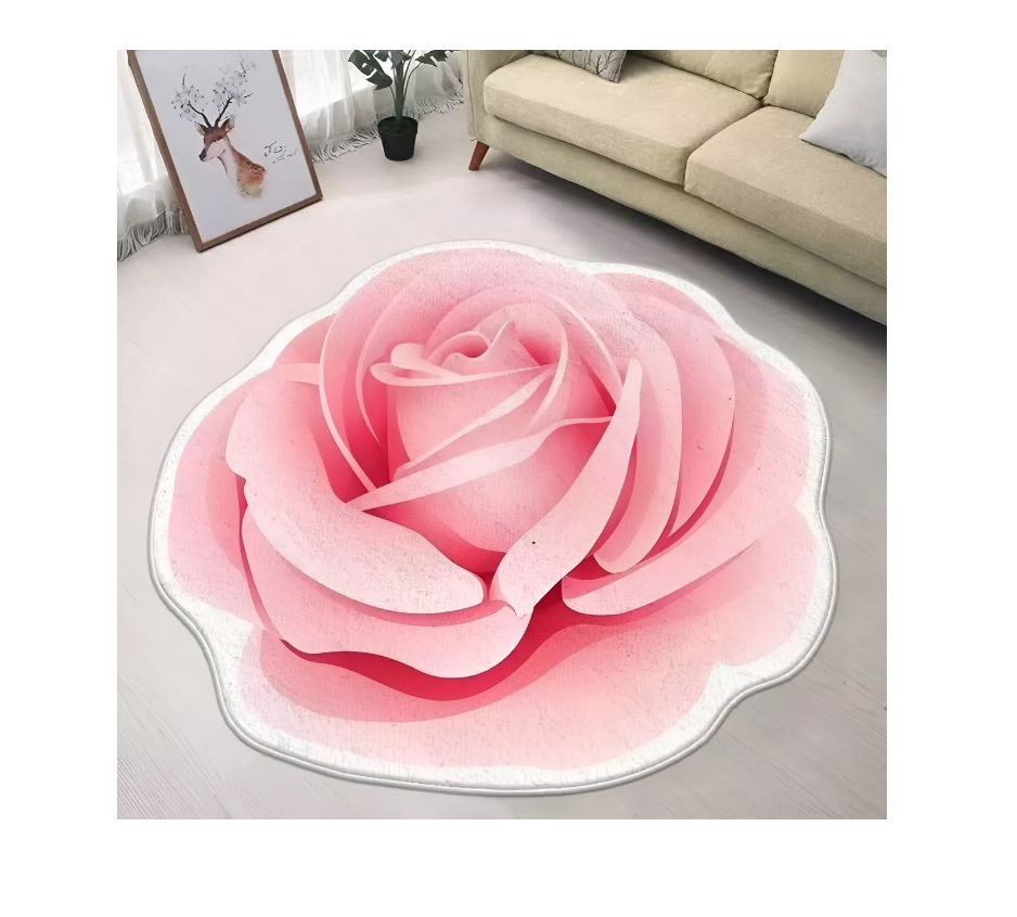 ALFOMBRA RIQUI ROSA ANTIDESLIZANTE 90 X 90 CM - 3