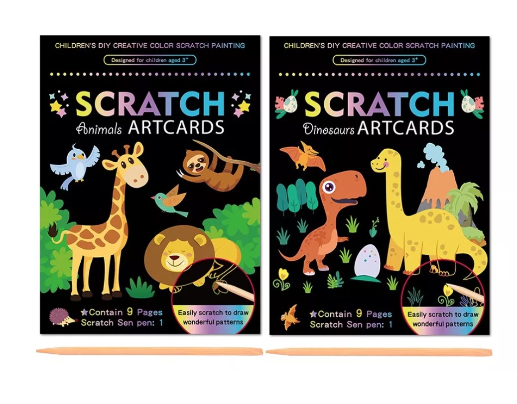 LIBRO PARA PINTAR RIQUI RAINBOW SCRATCH ART 2 PIEZAS - 2