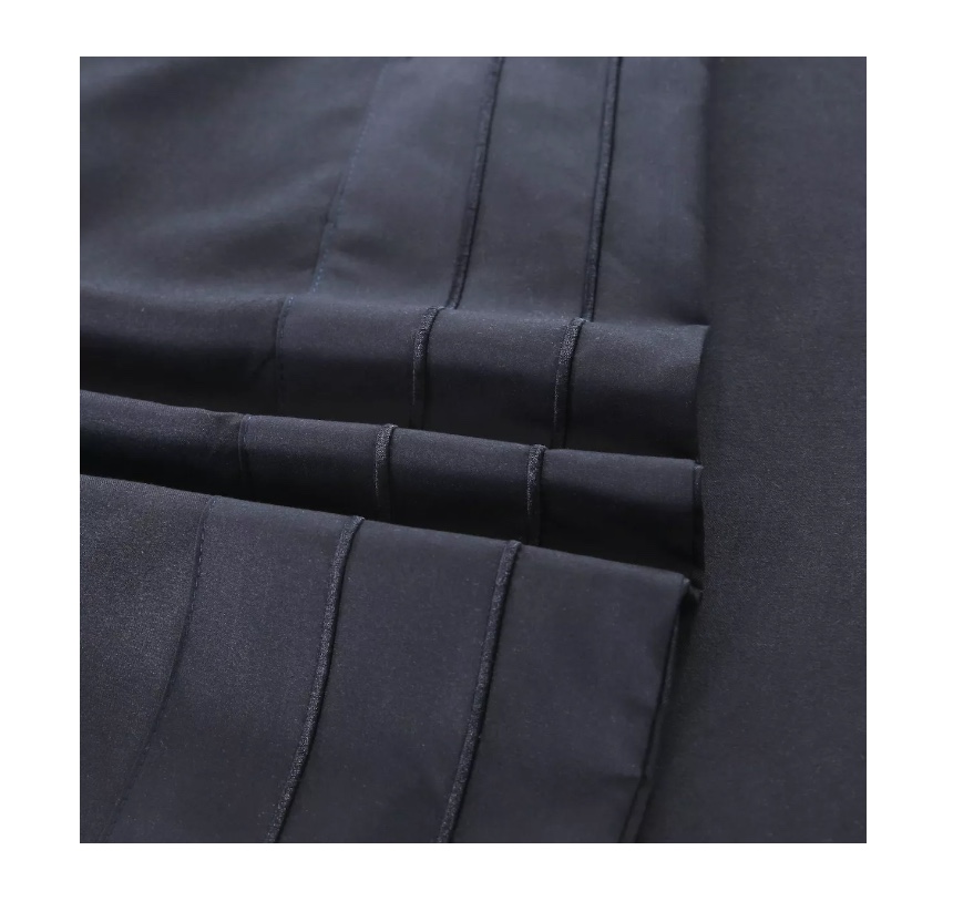 SET SÁBANAS RIQUI 2 PLAZAS 500 HILOS ALGODÓN NEGRO - 2